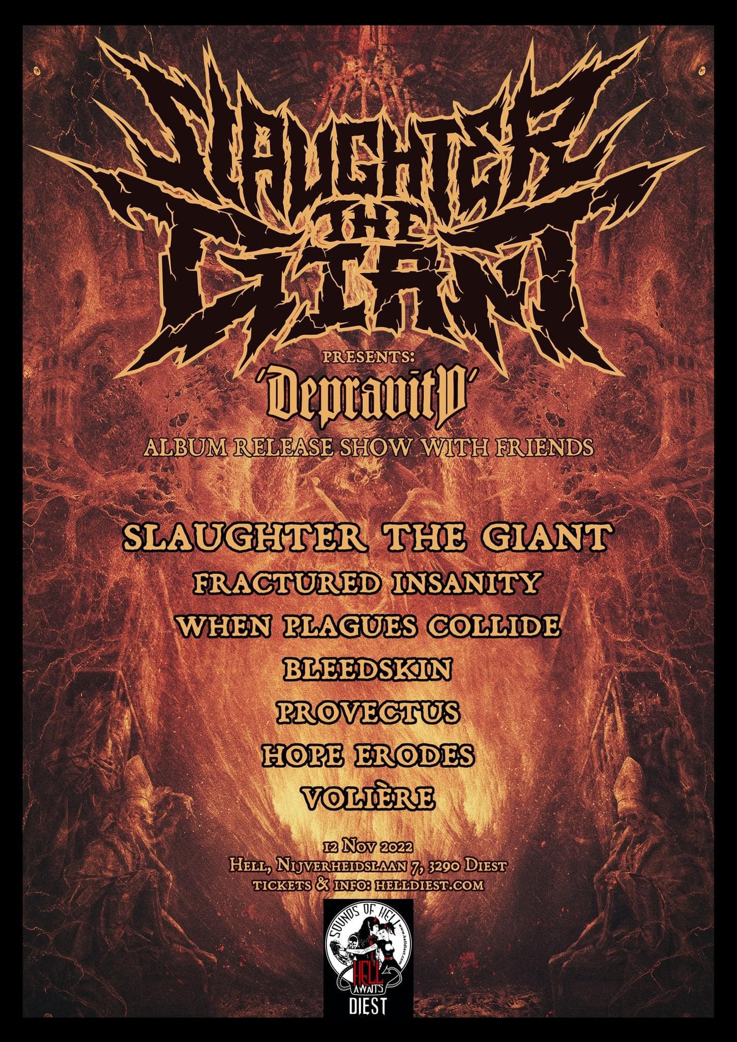 Slaughter The Giant Depravity release party